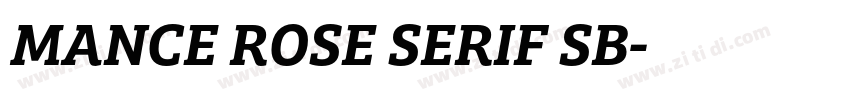 MANCE ROSE SERIF SB字体转换